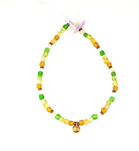 Recycled Bottle Glass Bead Necklace Step By Step Tutorial