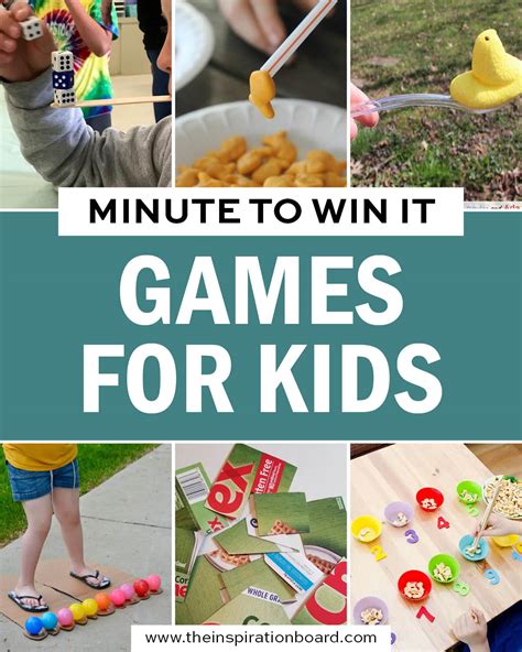 Minute To Win It Games For Kids The Inspiration Board