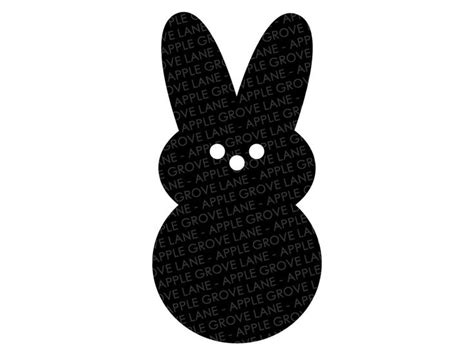 Peeps Svg - Easter Svg - Bunny Svg - Rabbit Outline Svg - Bunny