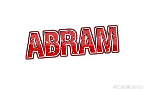 Abram Logo Herramienta De Diseño De Nombres Gratis De Flaming Text