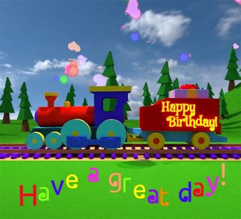 Happy Birthday Train Free Happy Birthday Ecards Greeting Cards 123