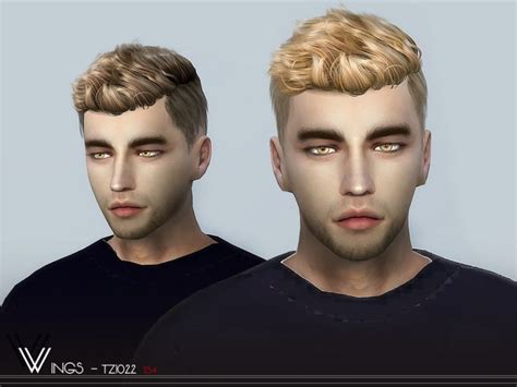 Male Hair Tz1022 By Wingssims Liquid Sims