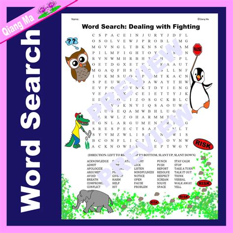 Character Education Word Search Character Education 7 In 1 Bundle