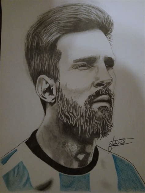 Messi Dibujo A Lapiz Drawing Drawings Pictures Drawing Skills