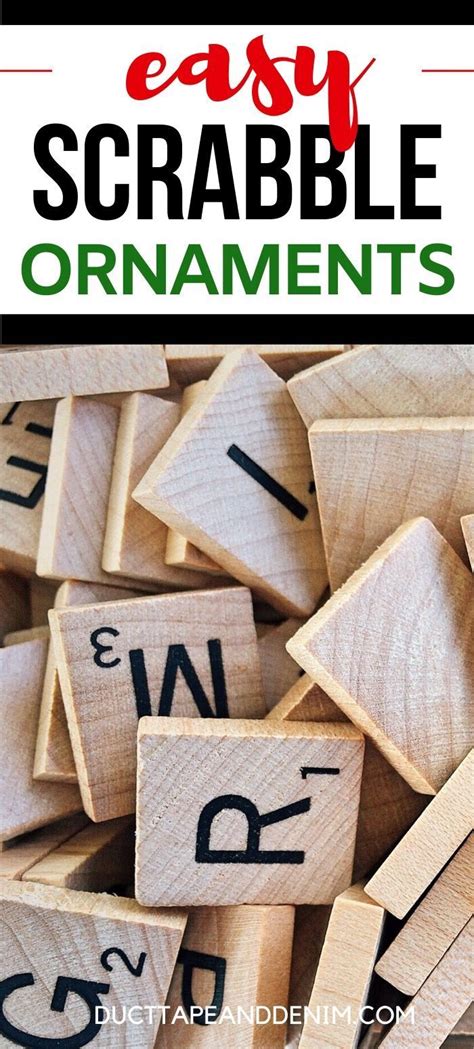 How To Make Scrabble Christmas Ornaments Scrabble Christmas Ornaments