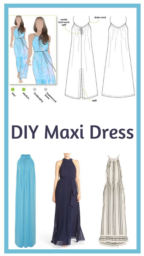 Easy Maxi Dress Sewing Pattern Sulmanloulou