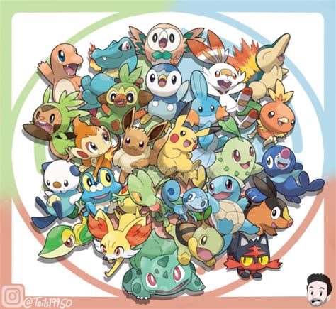 Create A All Starter Pokemon Their Evolutions Gen 1 8 Tier List