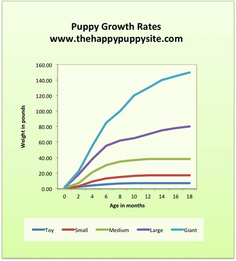 Dog Growth Chart Large Breed