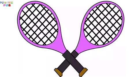 How To Draw Tennis Racket In Simple And Easy Steps