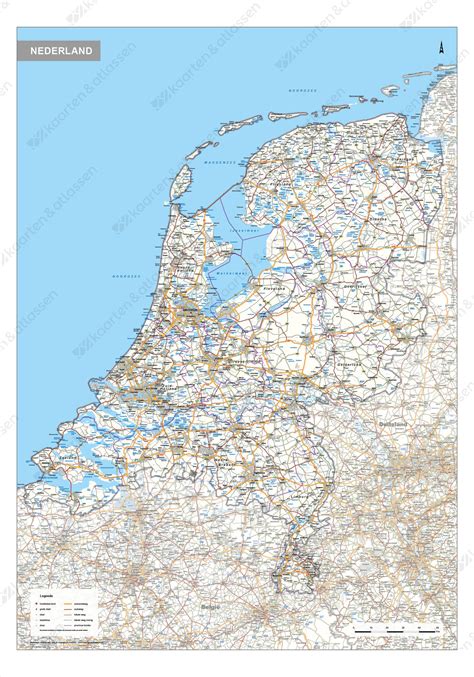 Digitale Wegenkaart Nederland 1689 Kaarten En Atlassennl