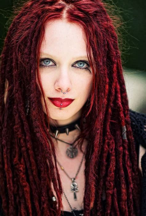 Red And Orange Hair Red Dreadlocks Dread Hairstyles Red Dreads