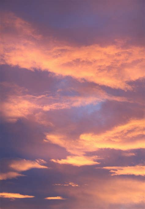 Orange Blue Cloudy Sky · Free Stock Photo
