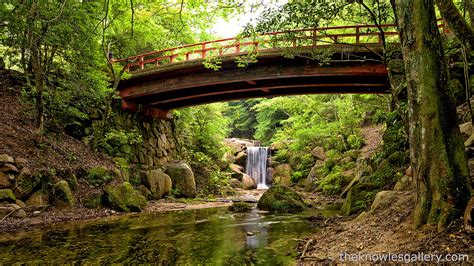 Waterfall And Bridge In Japan Forest This Little Water Fal Flickr