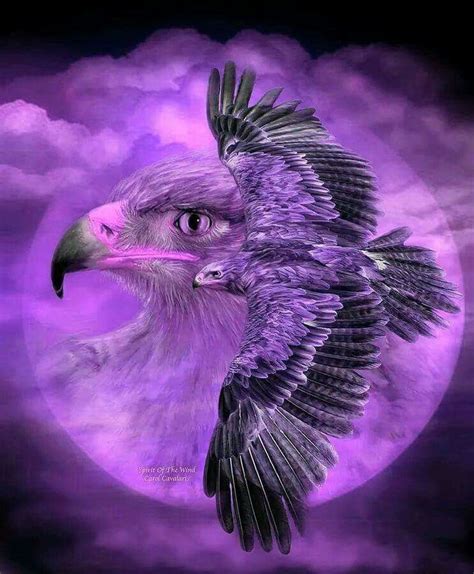 Where Eagles Fly Neon Purple Neon Eagle Painting Dark Art