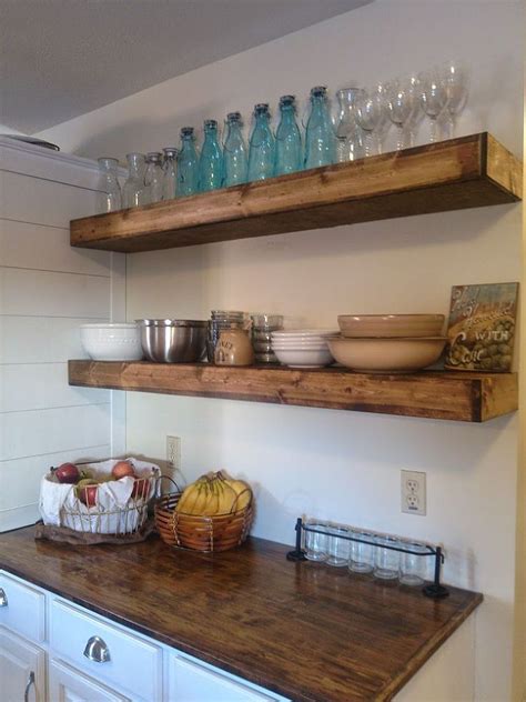 20 Diy Floating Shelves After Taking Down A Bay Of Cabinets In My