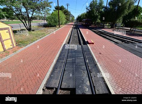 A Railway Station At The Southern California Railway Museum Stock Photo