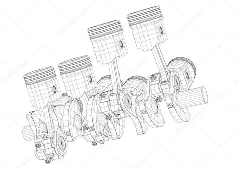 Pistons V8 Engine Stock Photo By ©podsolnukh 81730516
