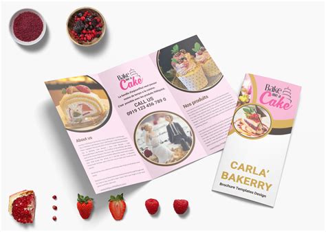Premium Bakery Tri Fold Brochure Template 99effects