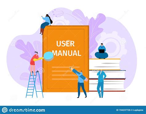 User Manual Guide Book, Vector Illustration. Guidance By Information ...