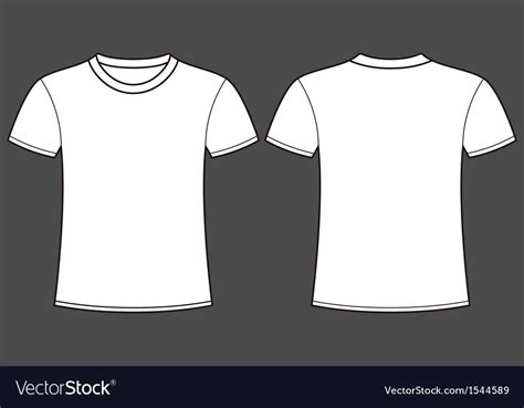 T Shirt Front And Back Template