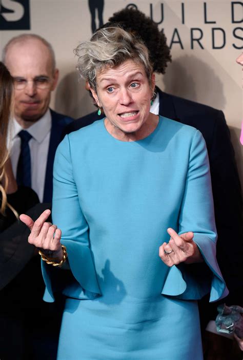 Someone like frances mcdormand who is just so authentically herself, who has not tried to erase those lines nomadland let mcdormand play out that dream and a few others. Frances McDormand - 2018 Screen Actors Guild Awards in Los Angeles | GotCeleb