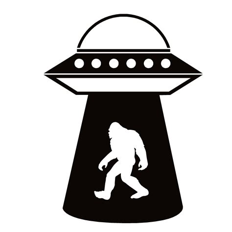 Bigfoot UFO Abduction Sasquatch Decal Bigfoot UFO Abduction Sasquatc