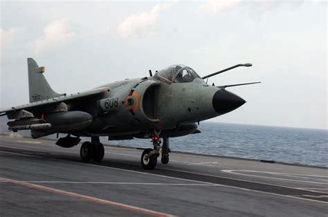 Unique Jet Fighter Sea Harriers Flies For The Final Time