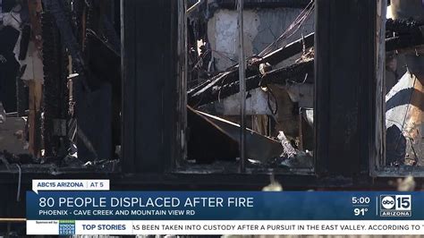 80 People Displaced After North Phoenix Third Alarm Apartment Fire