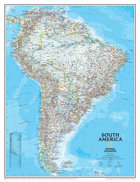 South America Ngs Buy Wall Map Of South America Mapworld