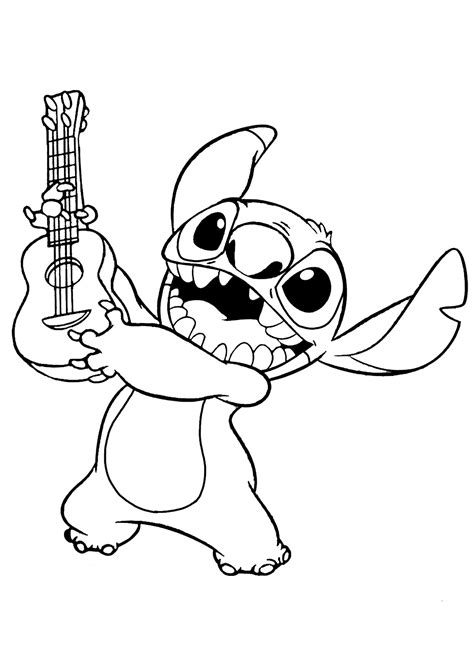 printable stitch coloring pages pdf