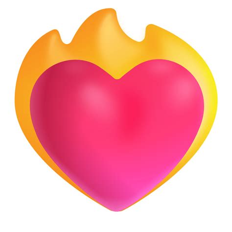 Heart On Fire 3d Icon Fluentui Emoji 3d Iconpack Microsoft