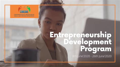 Entrepreneurship Development Program 101 Youtube
