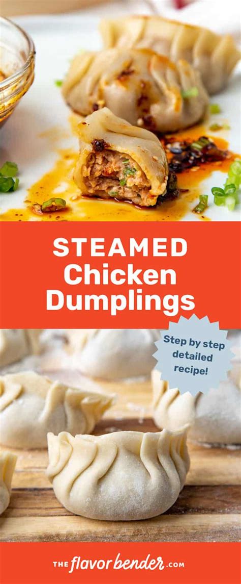 Juicy Steamed Chicken Dumplings The Flavor Bender