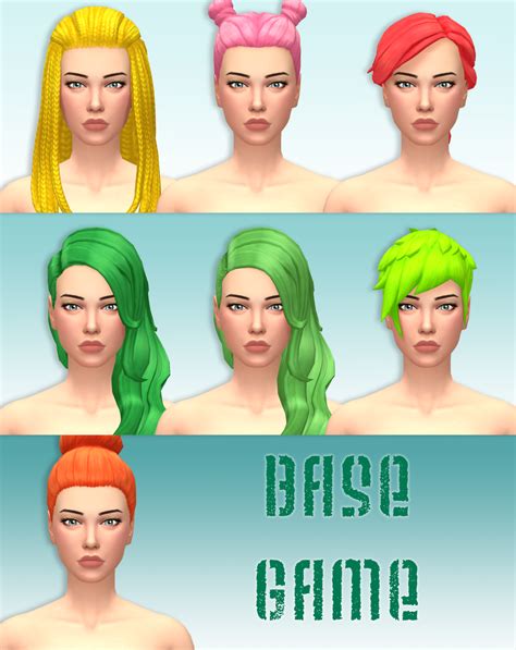 Sims 4 Base Game Hair Recolor
