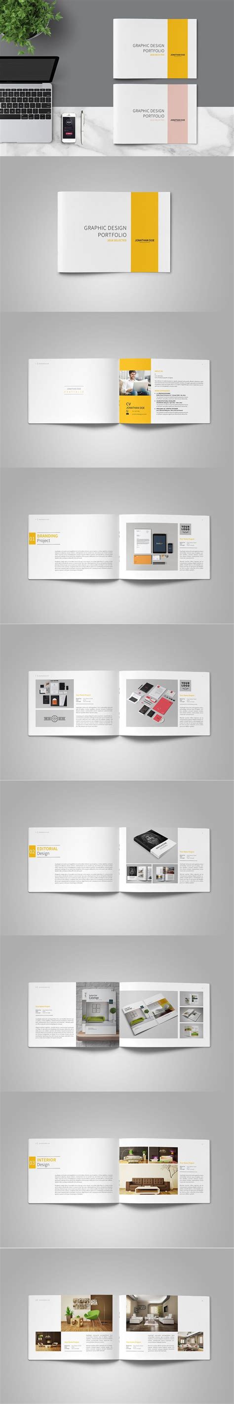 My own personal portfolio to present my work, brand myself and promote myself to future employers. Graphic Design Portfolio Template PDF (With images ...
