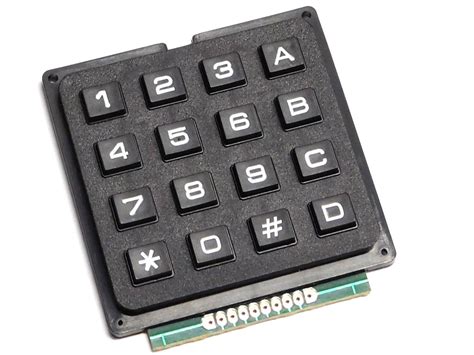4x4 Array Matrix Keypad For Arduino Etc Tactile Hard Keys Plastic