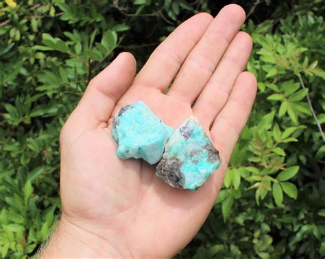 Raw Natural Amazonite Crystals Choose How Many Pieces A Grade