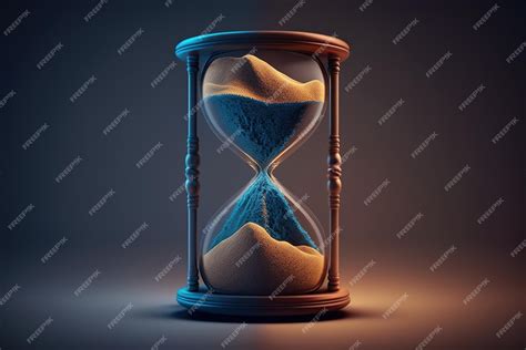 Premium Ai Image Hourglass With Glowing Sand Background Wallpaper