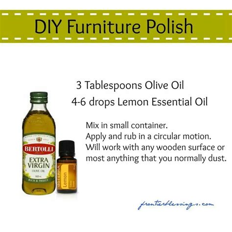 Once these homemade recipes have been mixed, pour them in clean, labeled glass or plastic containers. Furniture Polish (With images) | Diy furniture polish, Diy ...