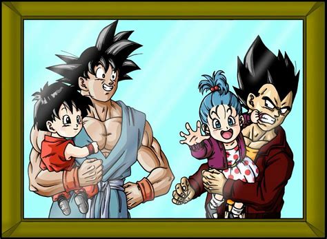 Goku And Vegeta With Pan And Bulla Personajes De Dragon Ball Dragones Dragon Ball Super