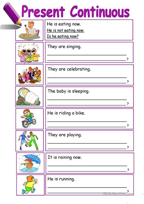 Present Continuous English Esl Worksheets For Distance Learning And Physical Classrooms