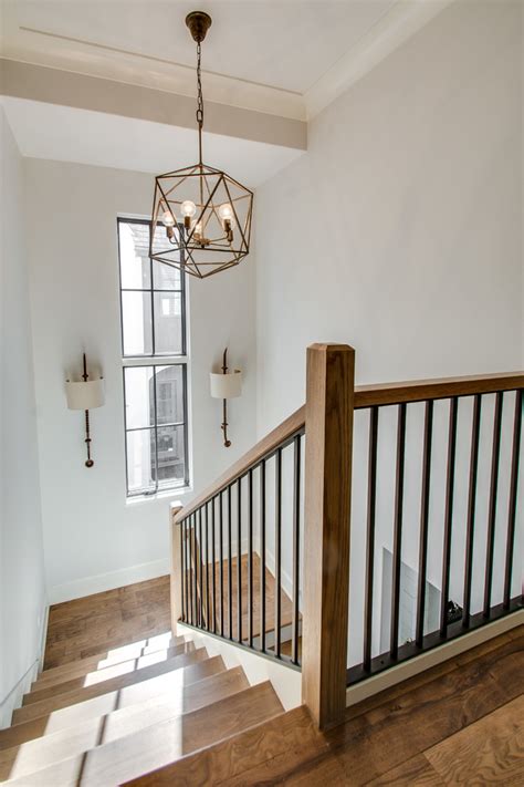 Modern Farm House Farmhouse Staircase Chicago By Victoria Hardy