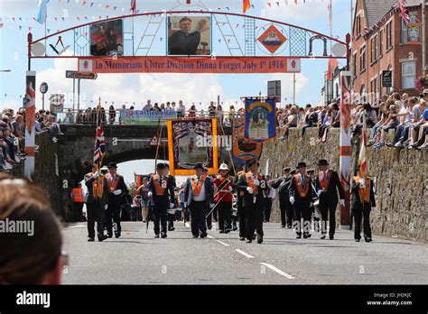 banbridge county down northern ireland 12th july 2017 the twelfth of july was marked by this