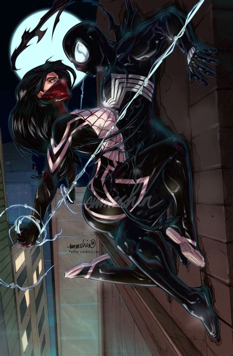 Silk N Symbiote Spidey By Emmshin On Deviantart Marvel Comics Art Marvel Spiderman Silk Marvel