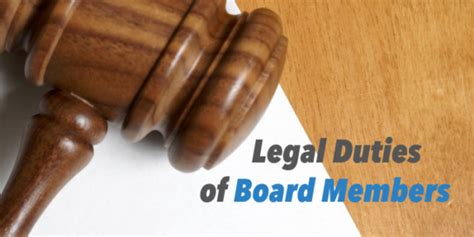 The Legal Duties Of Hoa Board Members Hoa Management Company