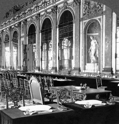 France Versailles 1919 Nthe Hall Of Mirrors At The Palace Of