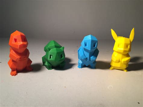 3d Printable Low Poly Pokemon Collection By Agustín Arroyo