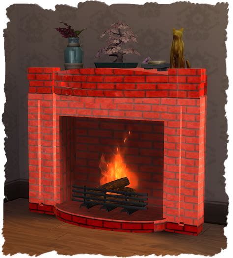 Fireplace Modern Antique By Chalipo At All 4 Sims Sims 4 Updates
