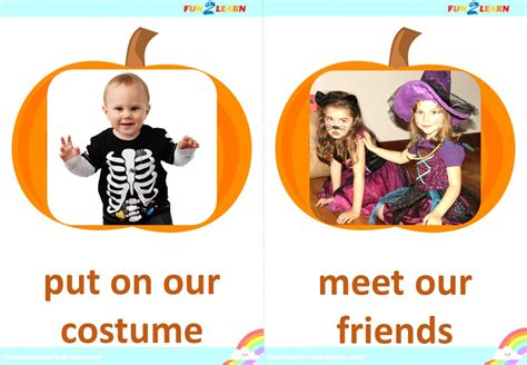 This Is The Way We Trick Or Treat Halloween Flashcards Fun2learn