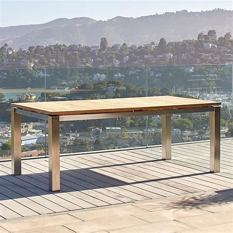 Milano Stainless Extension Table 78 120 Terra Outdoor Living